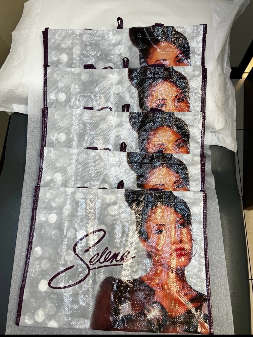 Selena Quintanilla HEB Exclusive Reusable Tote bags bundle of 5 NEW